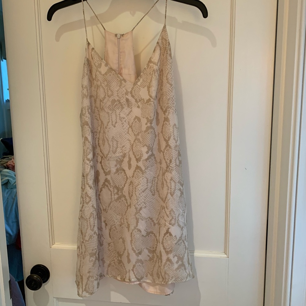 Lavender Brown Snakeskin shift Dress